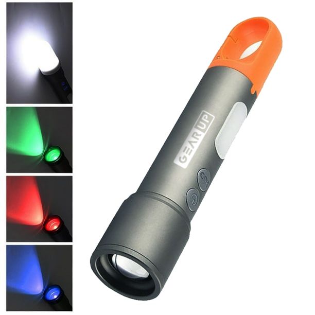 gearup_k57_rechargeable_flashlight_in_bdshop_12_ GearUP K57 Multifunctional Rechargeable Torch, Flashlight Zoomable LED Flashlight - Image 1